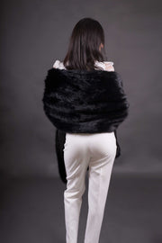 Chal de fiesta Lugano de pelo sintético suave