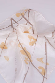 Pañuelo Seda Natural Pongé Pintado a Mano 45x45cm