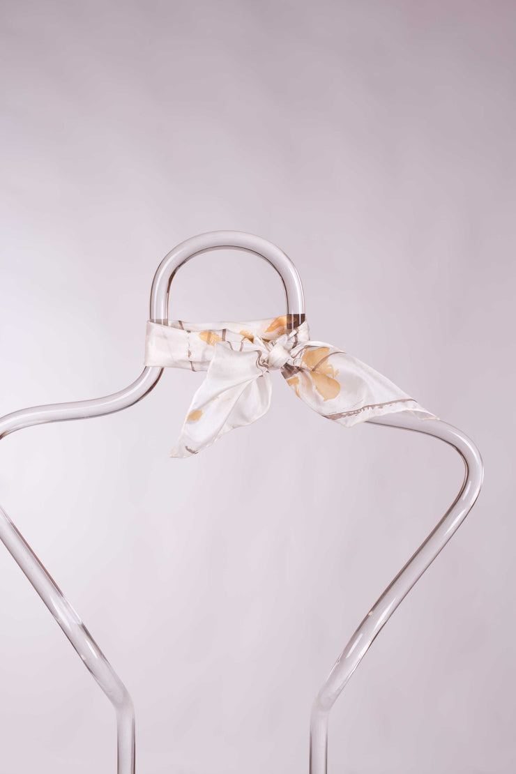 Pañuelo Seda Natural Pongé Pintado a Mano 45x45cm