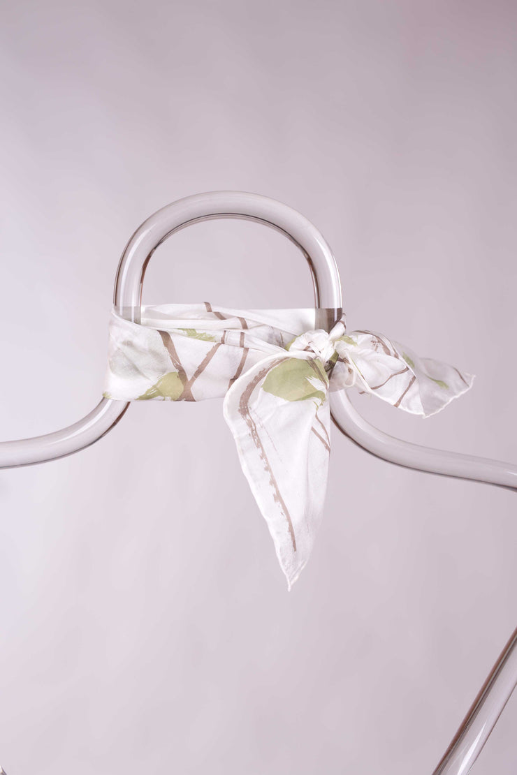 Pañuelo Seda Natural Pongé Pintado a Mano 45x45cm