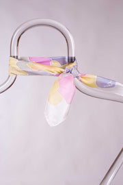 Pañuelo Seda Natural Pongé Pintado a Mano 45x45cm