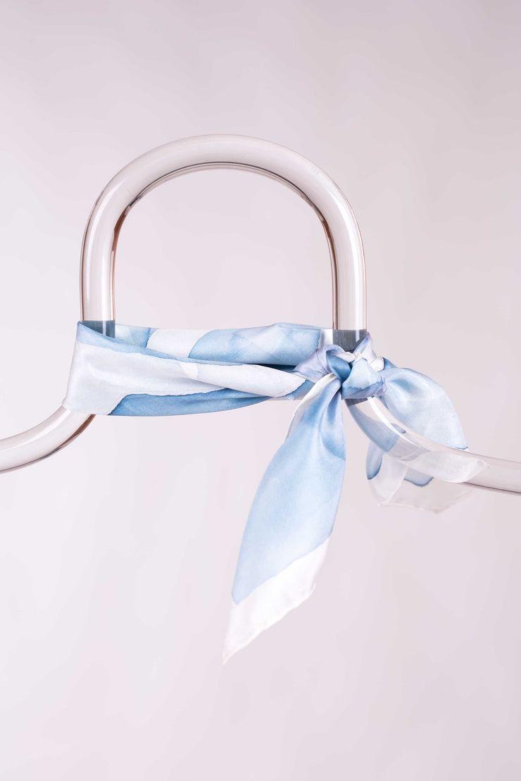 Pañuelo Pongé Seda Natural Pintado a Mano 45x45cm