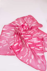 Pañuelo Pongé Seda Natural Pintado a Mano 45x45cm