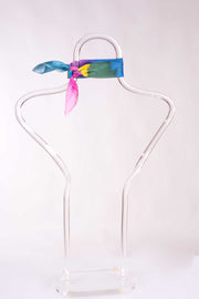 Pañuelo Pongé Seda Natural Pintado a Mano 45x45cm