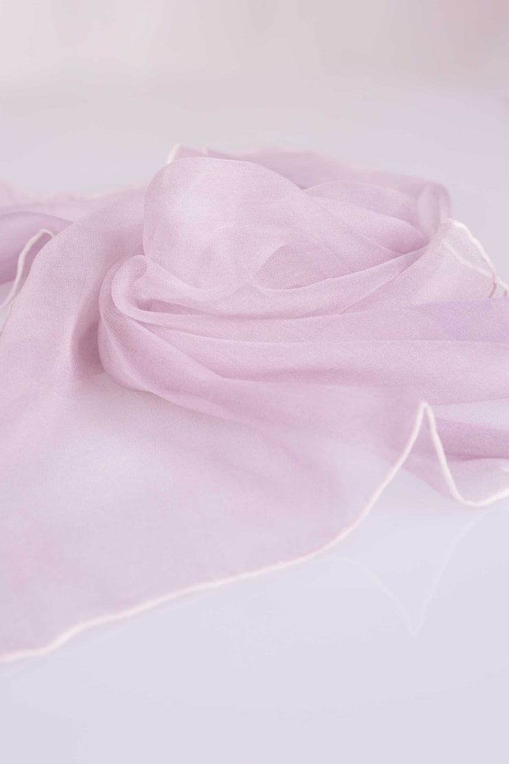 Pañuelo Cuadrado Gasa Seda Natural Pintado a Mano 55x55cm