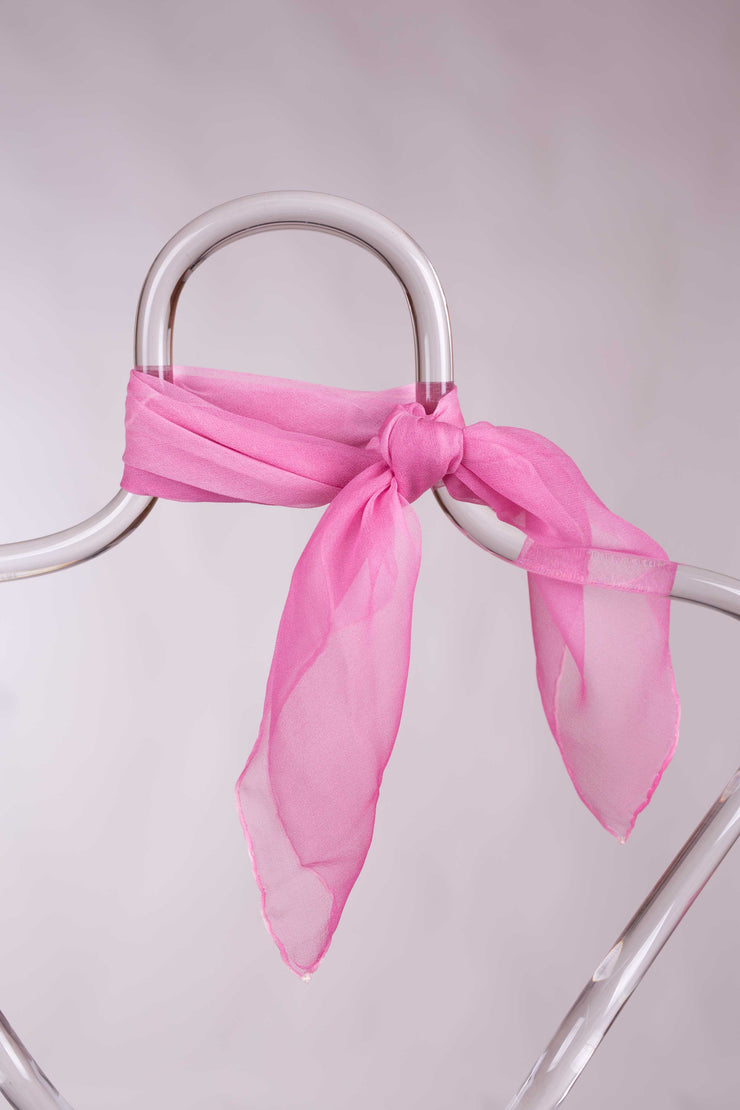 Pañuelo Cuadrado Gasa Seda Natural Pintado a Mano 55x55cm