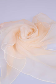 Pañuelo Cuadrado Gasa Seda Natural Pintado a Mano 55x55cm