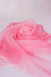 Pañuelo Cuadrado Gasa Seda Natural Pintado a Mano 55x55cm