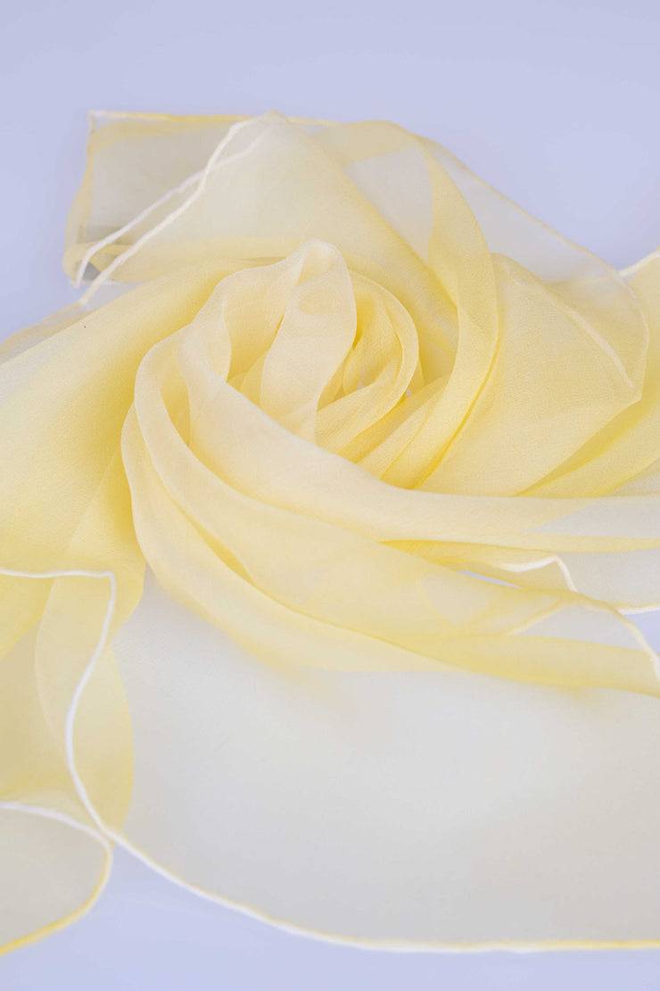 Pañuelo Cuadrado Gasa Seda Natural Pintado a Mano 55x55cm