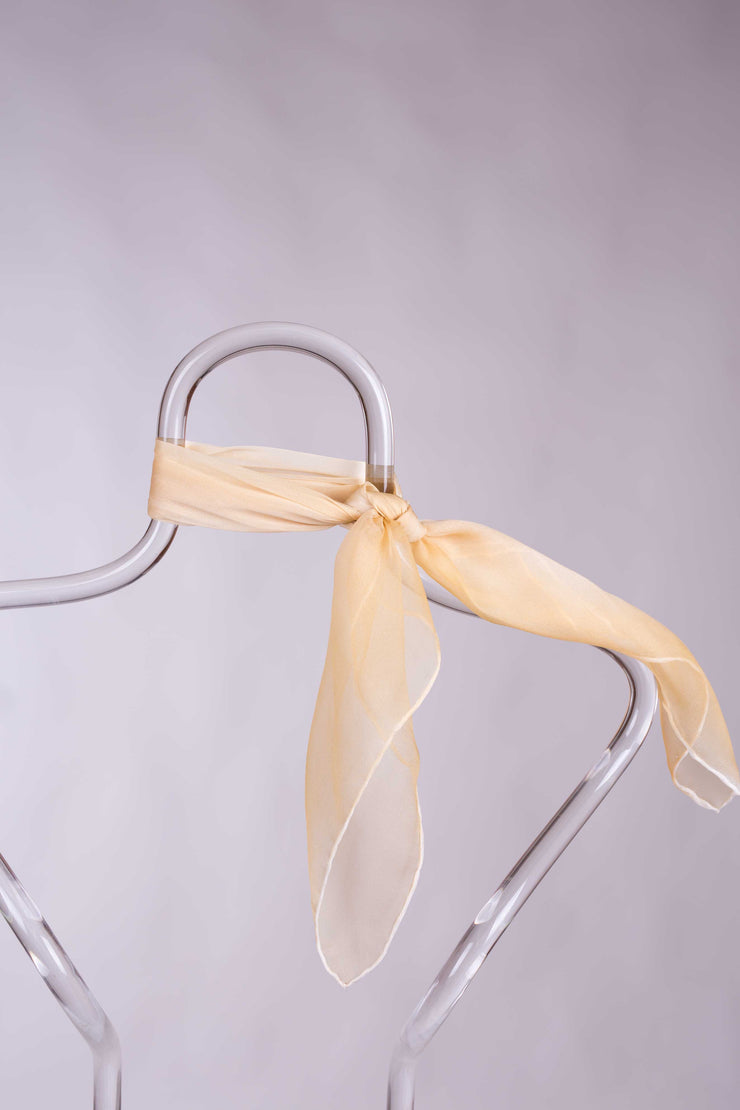 Pañuelo Cuadrado Gasa Seda Natural Pintado a Mano 55x55cm