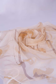 Pañuelo Cuadrado Gasa Seda Natural Pintado a Mano 55x55cm