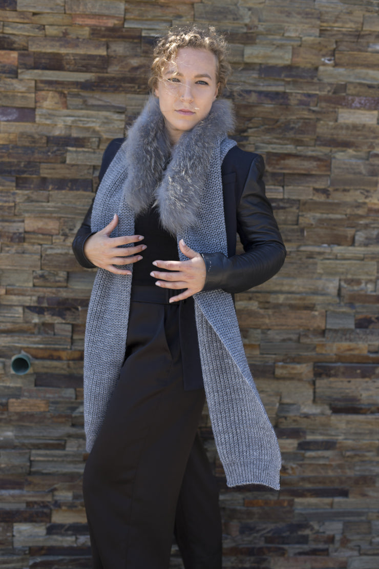 Bufanda Lana con Zorro Alice Azul