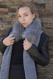 Bufanda Lana con Zorro Alice Azul