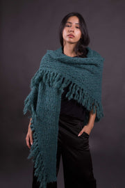 Mantón con Flecos Lana Gebe