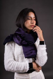 Chal Reversible Seda Natural y Lana