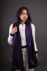 Chal Reversible Seda Natural y Lana