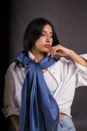 Chal Reversible Seda Natural y Lana