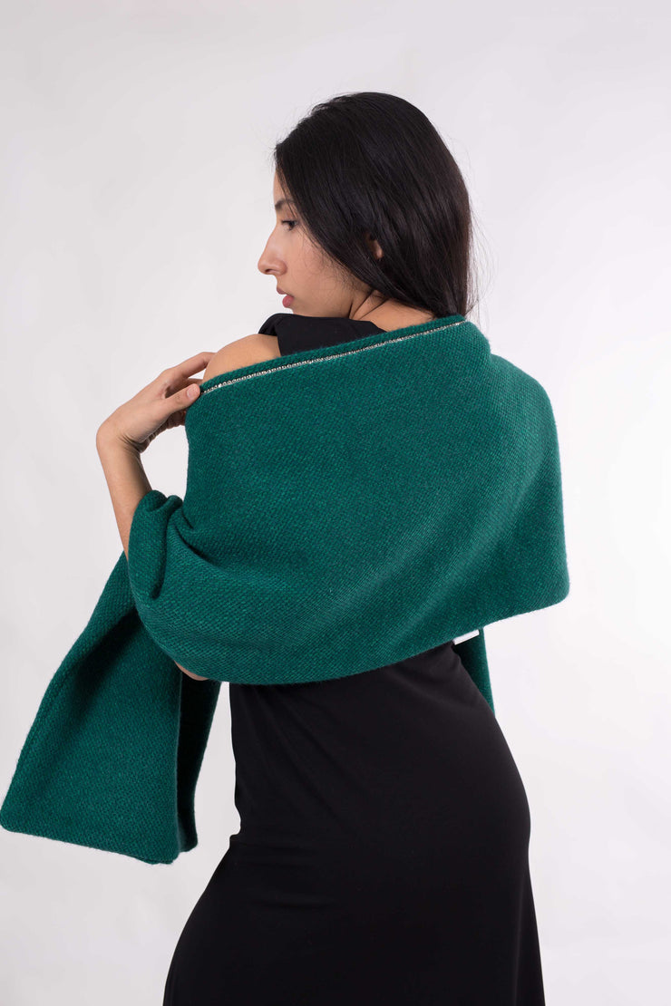 Chal Hechizo Verde con Brillantes