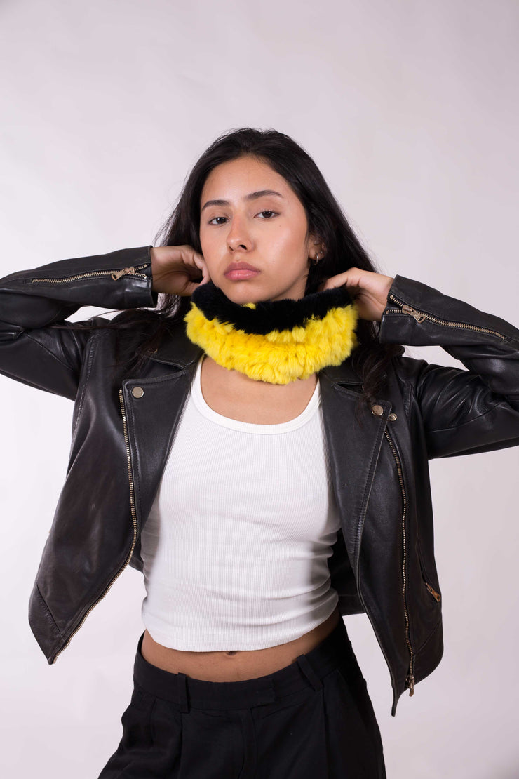 Cuello Turbante Piel