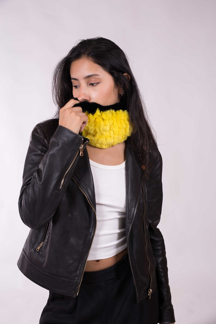 Cuello Turbante Piel