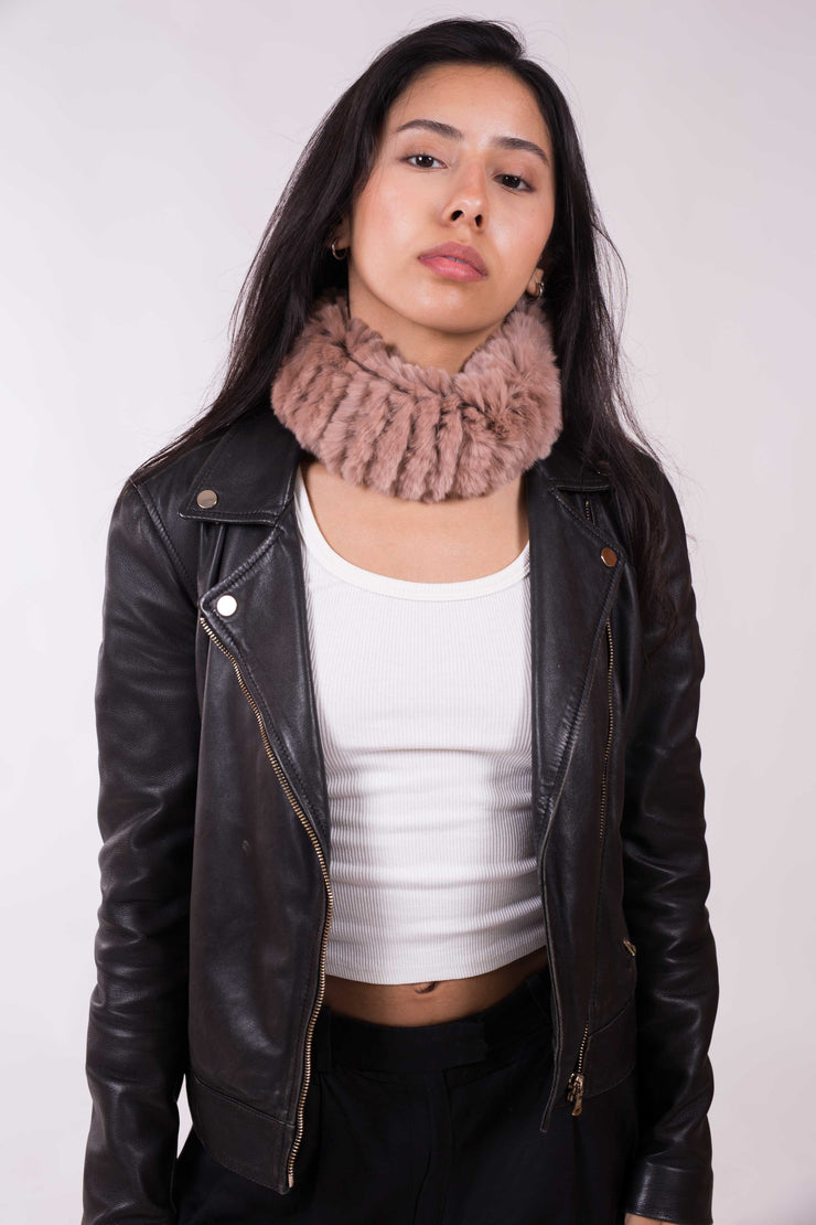 Cuello Turbante Piel