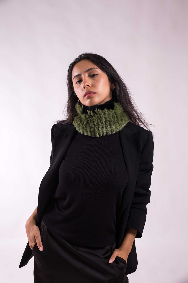 Cuello Turbante Piel