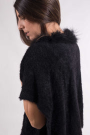 Poncho Trendy Plumas