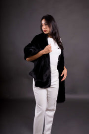 Chal de fiesta Lugano de pelo sintético suave