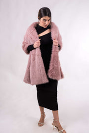 Chal de fiesta Lugano de pelo sintético suave