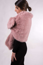 Chal de fiesta Lugano de pelo sintético suave