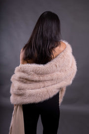 Chal de fiesta Lugano de pelo sintético suave