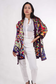 Chal seda natural estampado Liceu