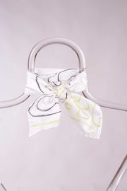 Pañuelo Seda Natural Pongé Pintado a Mano 45x45cm