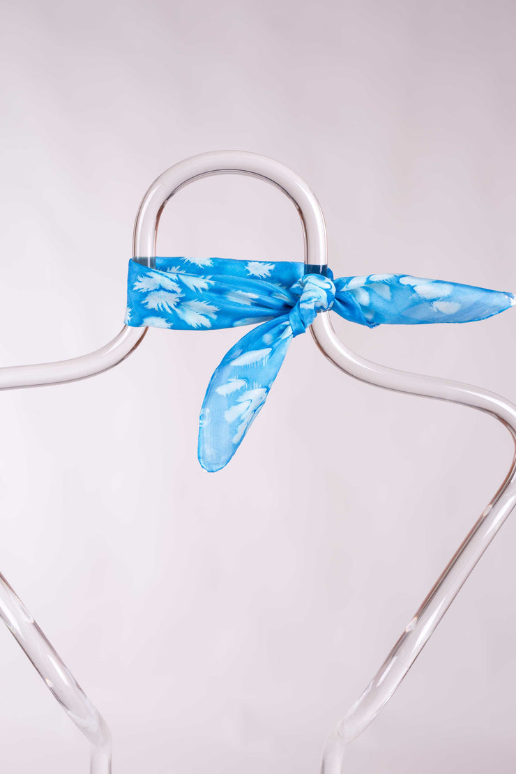 Pañuelo Pongé Seda Natural Pintado a Mano 45x45cm