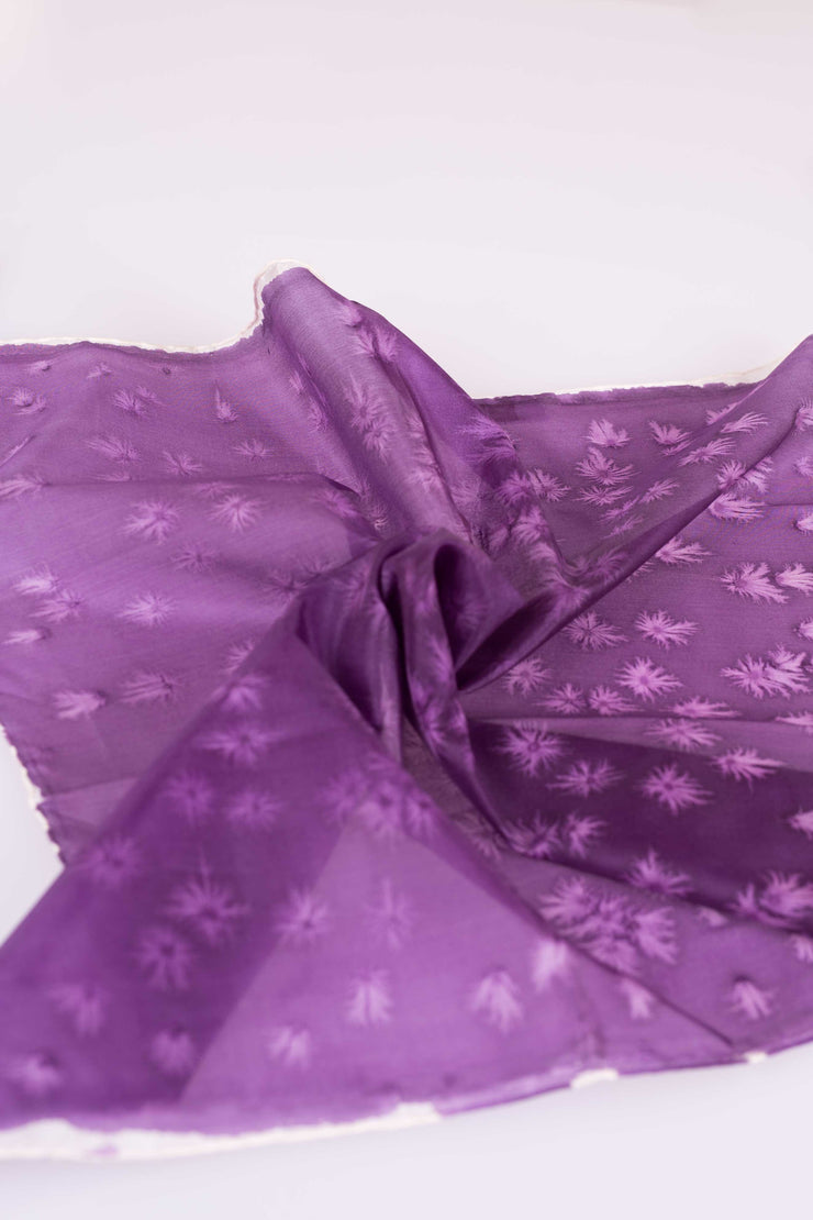 Pañuelo Pongé Seda Natural Pintado a Mano 45x45cm