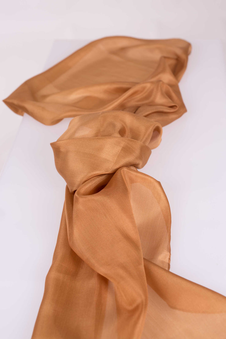 Fular Pongé Seda Natural 140x45cm